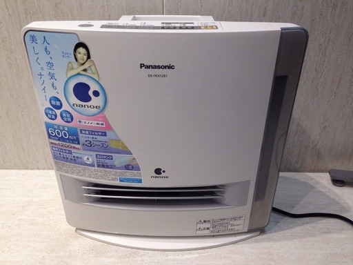 ★1519★Panasonic　パナソニック　加湿セラミックファンヒーター　DS-FKX1201　2010年製　暖房器具　乾燥　加湿　動作OK