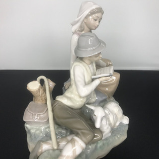 【愛品倶楽部柏店】LLADRO リヤドロ　読書の時間　フィギュリン　廃盤品の画像