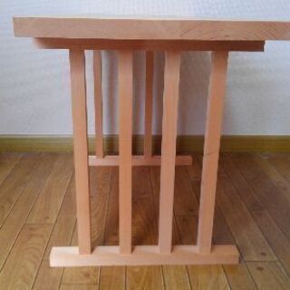 【値下げ】手作り中古　総桧(ひのき)八足台　八足案の画像