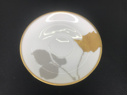 【店舗同時販売中｜値下げしました！】大倉陶園　金蝕バラシリーズ　カップ&ソーサー6客set　問合わせ番号：102-023292-002【店頭ご来店購入限定】