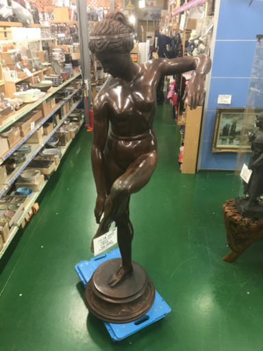 【店舗同時販売中】ブロンズ像　水浴女性　約160cm