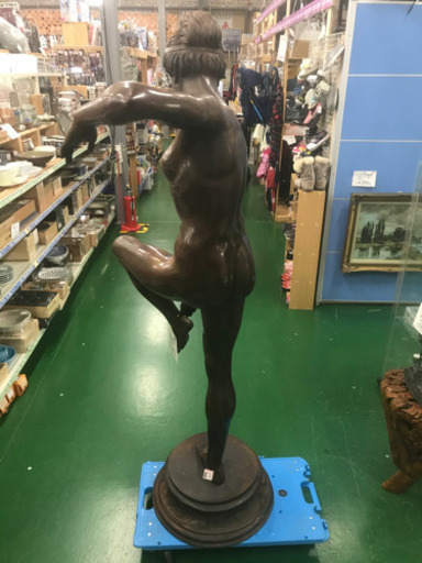 【店舗同時販売中】ブロンズ像　水浴女性　約160cm