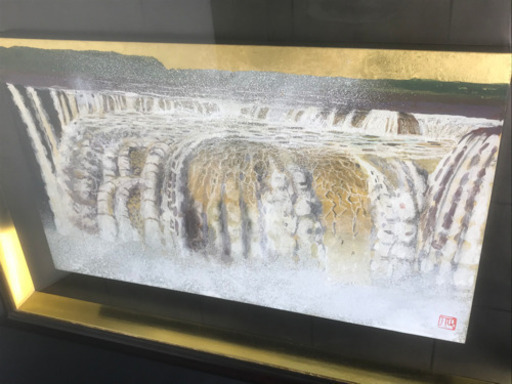 【店舗同時販売中｜値下げしました！】額装絵画　柳沢正人　イグアスフォールズ　悪魔ののど笛　専用箱付　問合わせ番号：112-041585-002【店頭ご来店購入限定】