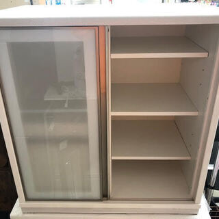 キッチンカウンター スライド扉　ニトリ　 食器棚　キッチンボード...
