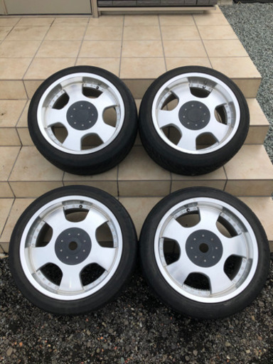 WORK ユーロライン深リム　18inchタイヤ付きホイール