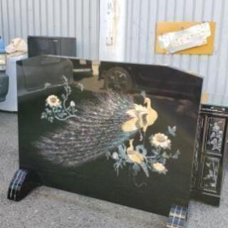 【衝立(ついたて)】珍しい螺鈿細工の高級工芸品☆ウェルカムボードに♪