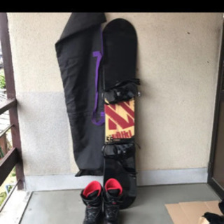ボードセット (板、ケース、ブーツ、ビンディング)