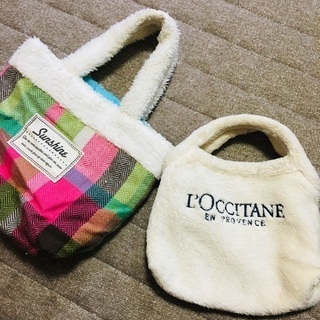 ふわふわ手提げかばん2セット