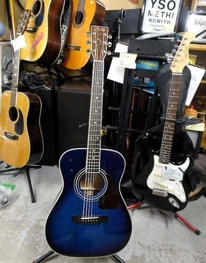 中古 S.Yairi アコースティックギター YF-3M ソフトケース付 ヤイリ フォークタイプ トップ単板 ブルーサンバースト 札幌市 白石区 東札幌