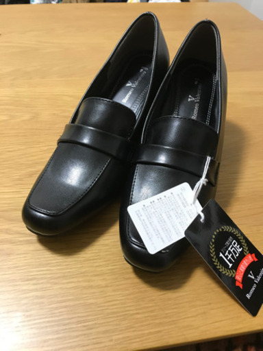 値下げ　新品　24.0  ブラック　ローファー　パンプス