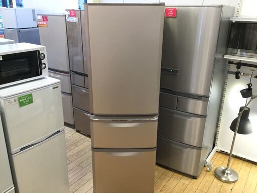 【安心6ヶ月保証付】3ドア冷蔵庫 MITSUBISHI MR-C37X-P 2014年製 370L 【トレファク桶川店】
