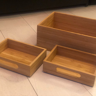 [ IKEA ] 使用品 ボックス3点セットの画像