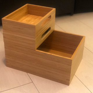 [ IKEA ] 使用品 ボックス3点セットの画像