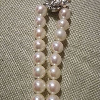 8-8.5mm珠本真珠　ネックレス　イヤリングの画像