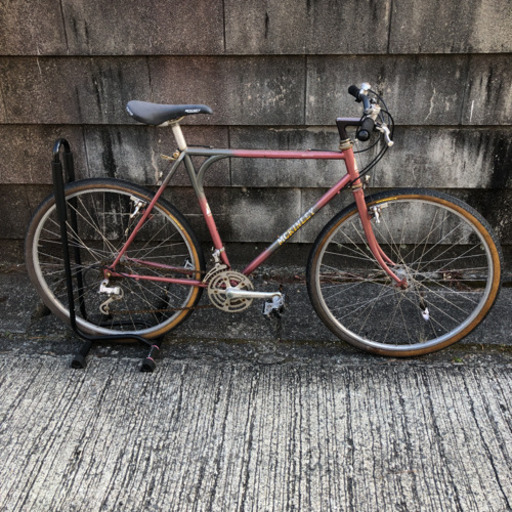 【引き取り限定】中古美品 赤いクロスバイク 約30年前MCKINLEYフレーム完成車クロスMTロードバイクsugino (不