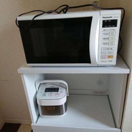 中古の電子レンジと炊飯器のセット