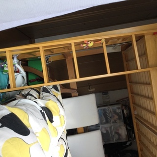 お値下げ！木製ロフトベッド　ハイベッド　頑丈の画像