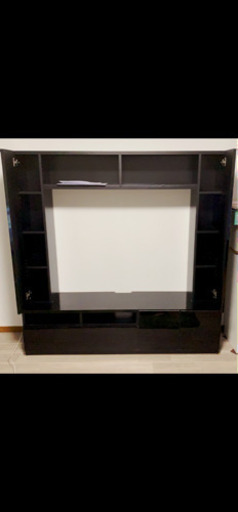 新品訳あり 壁面テレビ台 ハイタイプ テレビラック 鏡面