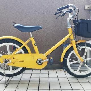 無印良品　16インチの黄色い自転車譲ります