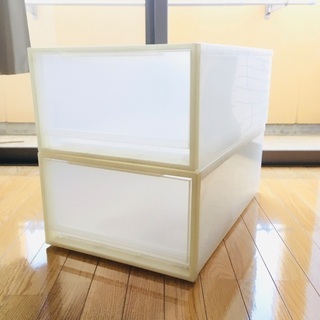 お取引中/無印良品 PP衣装ケース引出式 2個セット