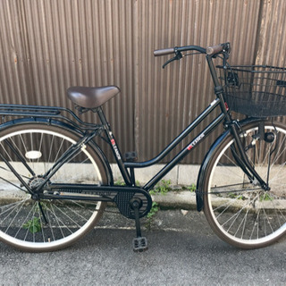 26インチ　シティサイクル　ブラック