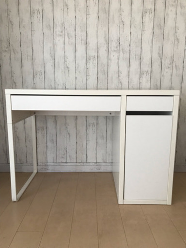 (お譲り先決まりました☆)IKEA.MICKE.学習机.パソコンデスク.白.イケア
