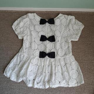 【韓国　子供服】スカート、レースのカットソー帽子のセットの画像