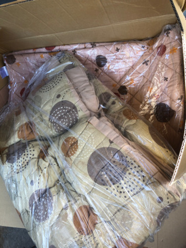大判長方形コタツ掛け布団＋キルト敷き布団セット