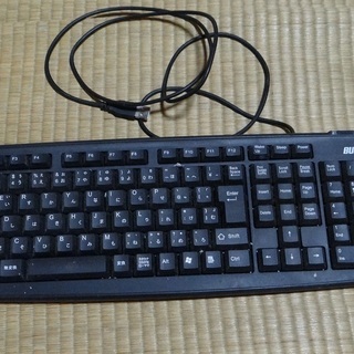 ＵＳＢ接続キーボード　（２ｍ長）　Buffalo BSKBU02