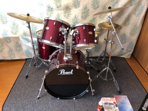 Pearl ドラムセット　これ1台で始めれます。