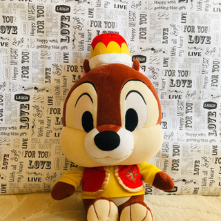 ディズニーシーチップのぬいぐるみ