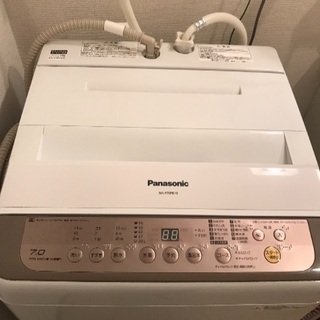 美品 Panasonic 2017年製 7.0kg 送風乾燥付き...