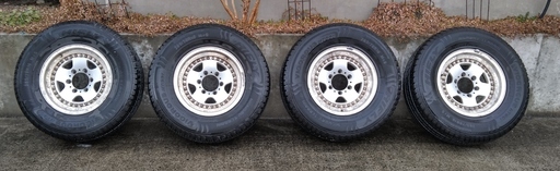 アルミホイール+夏タイヤ_ランドクルーザープラド95(KZJ95W)使用品　中古品