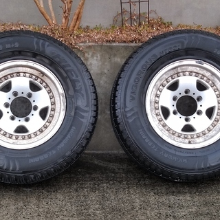 アルミホイール+夏タイヤ_ランドクルーザープラド95(KZJ95W)使用品　中古品