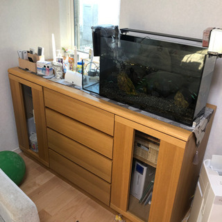 リビングボード、棚、大塚家具にて購入