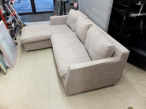 ソファ 3人掛け カウチソファ ベージュ系 布 アクタス ACTUS ペイペイ対応 札幌市西区西野