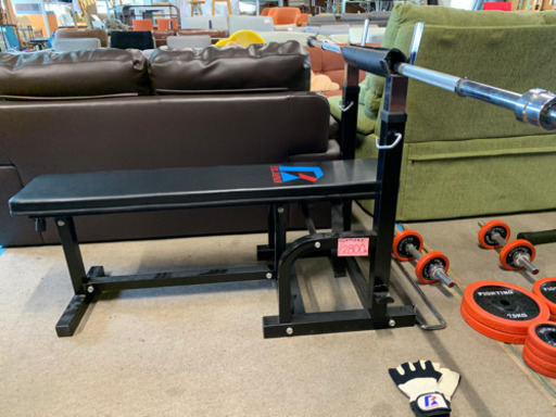 商談中　　　　　　　　　　　ベンチプレスセット　重り55kg