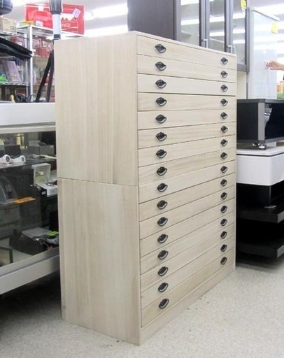 桐たんす 16段 着物専用和箪笥 幅1020×高1300 多段タンス ベルーナ セパレート 札幌市北区