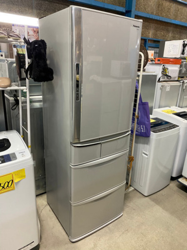 美品！2009年製 Panasonic 5ドア ノンフロン冷凍冷蔵庫 NR-E433T-H 427L