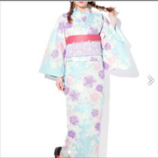 女性　浴衣　セット かんざし付き