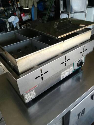 【業務応援】厨房機器☆直接引取可☆中古品☆押切電気◆業務用おでん鍋(6つ切)　OOD-6　100V　485×340×285　/飲食