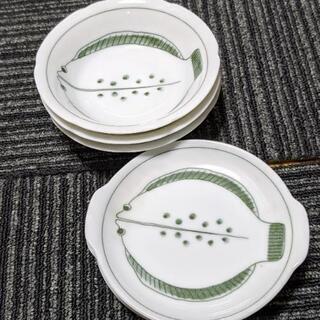 【内定】ヒラメ柄 深小皿＆平小皿 3組(6枚)セット