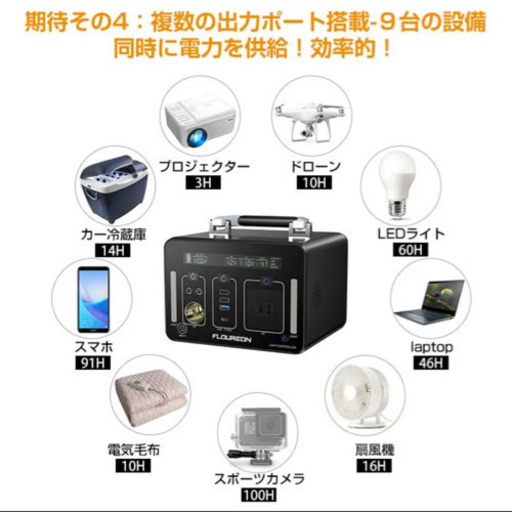 FLOUREON 500Wh/140400mAh ポータブル電源【新品・未使用】