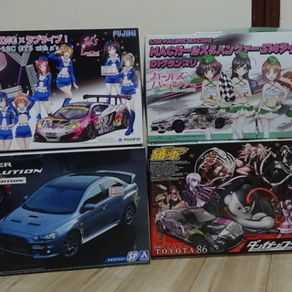 未組み立て 1/24自動車プラモ4台