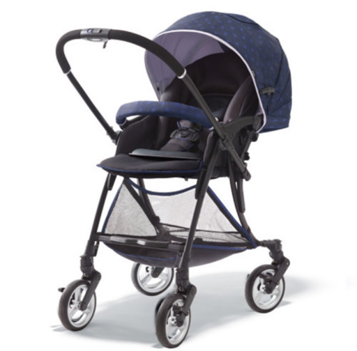 ピジョン ベビーカー　ランフィ エフ　オーロラネイビー