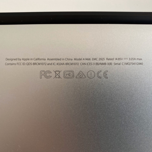 【美品】MacBook Air (13-inch, Early 2015) ノートパソコン