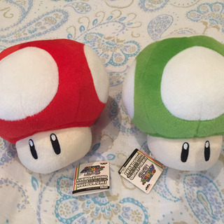 【値下げ】スーパーマリオに出てくるキノコのぬいぐるみ2個セット 