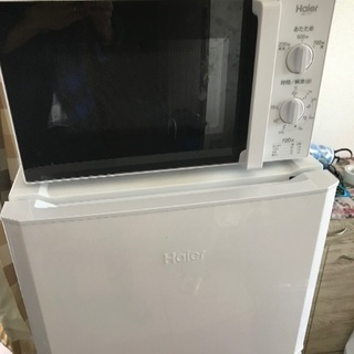 「決まりました」7000円に値下げします。冷蔵庫と電子レンジ売りますの画像