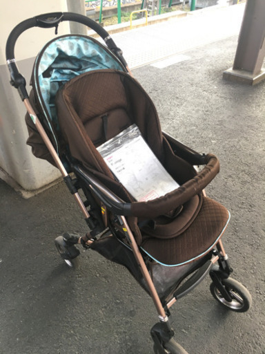 (価格応相談)A型ベビーカー　ピジョン　プレミージュ　ショコラミント