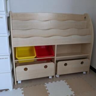 絵本棚　本棚　おもちゃBOX